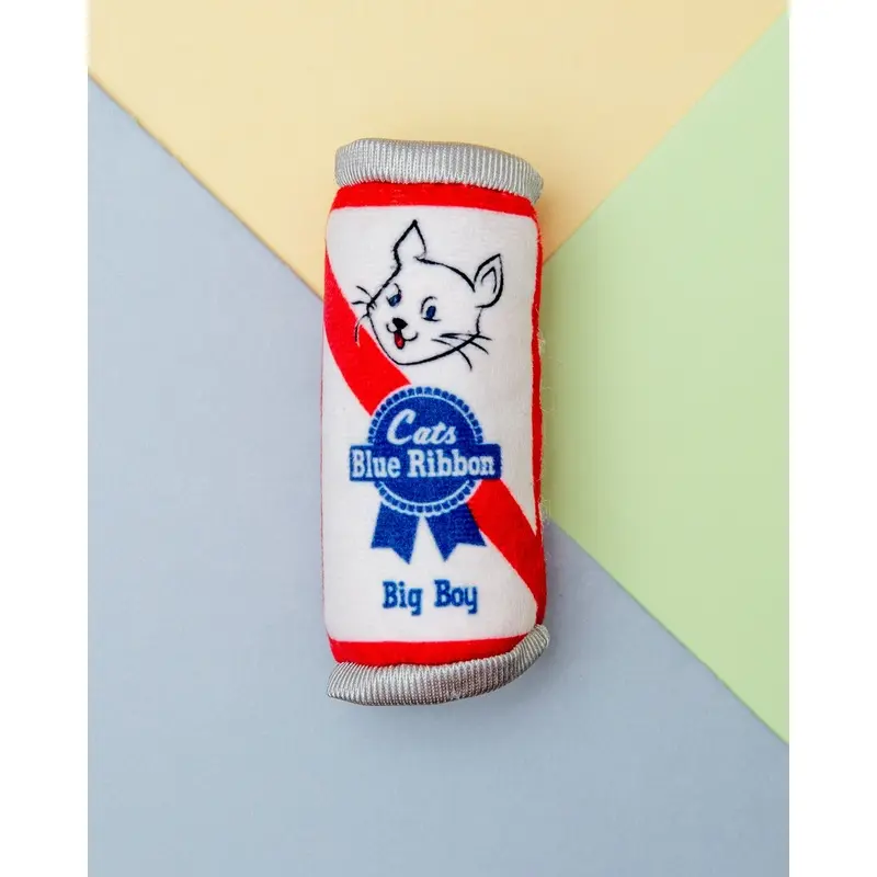 Blue Ribbon Crinkle Plush Cat Toy w/ Catnip