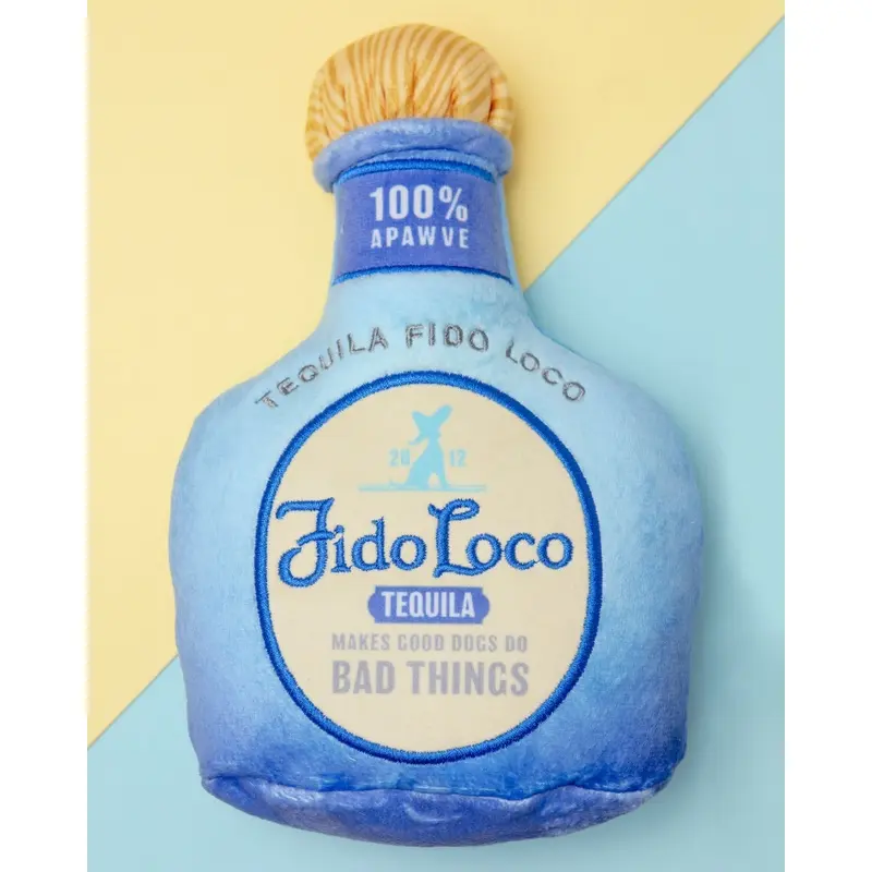 Fido Loco Tequila Squeaky Plush Dog Toy