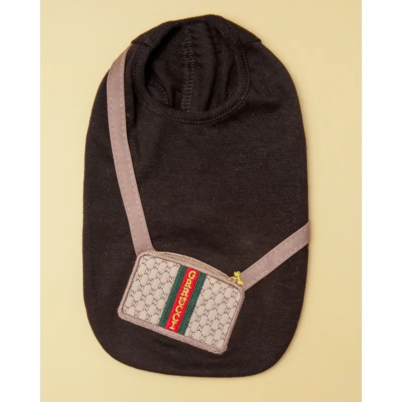 Growling Grrucci Crossbody Bag Dog Tee (Made in Peru) (FINAL SALE)