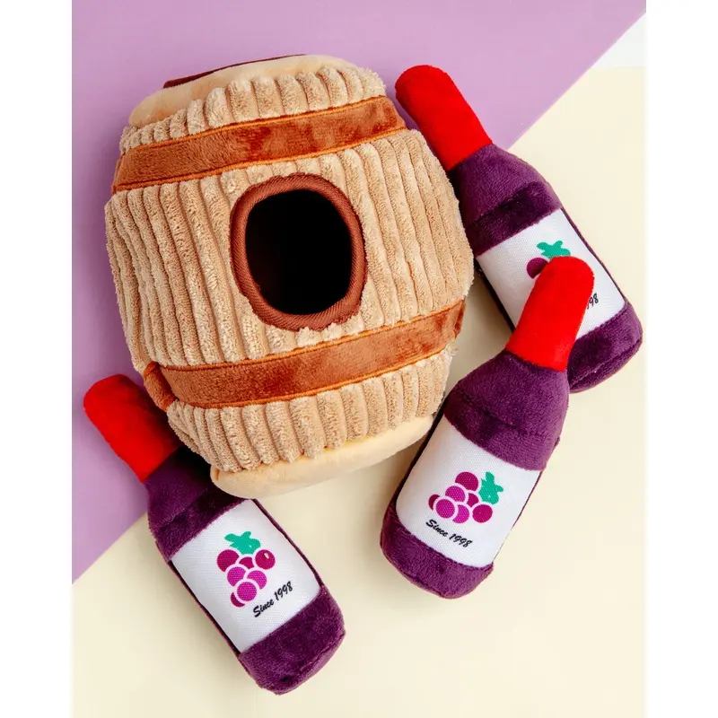 Wine Barrel Puzzle Hunter Interactive Dog Toy