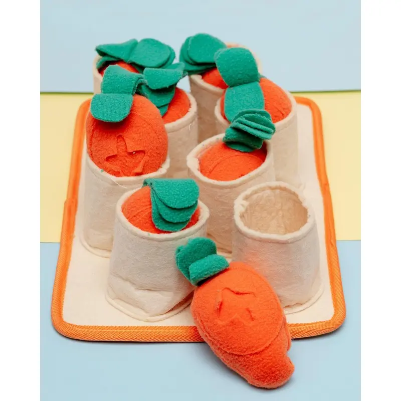 Carrot Patch Snuffle Feeding Toy for Dogs & Cats