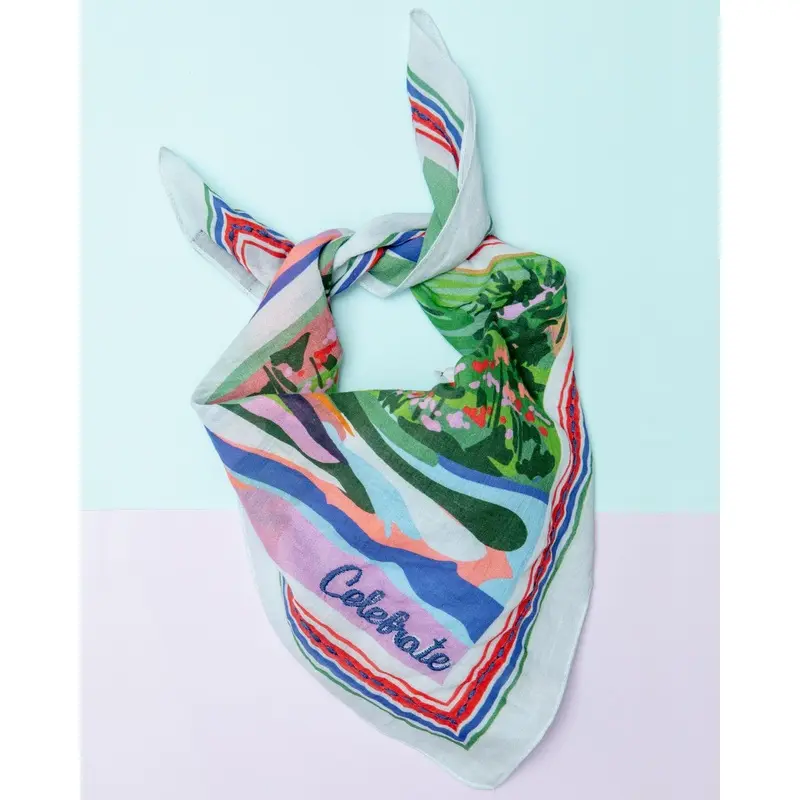 Celebrate! Embroidered Dog Bandana (FINAL SALE)