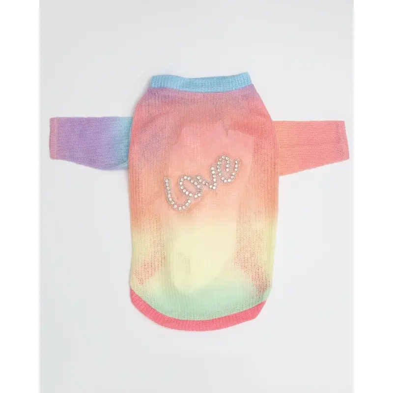 Love Rainbow Ombre Dog Sweater (CLEARANCE)