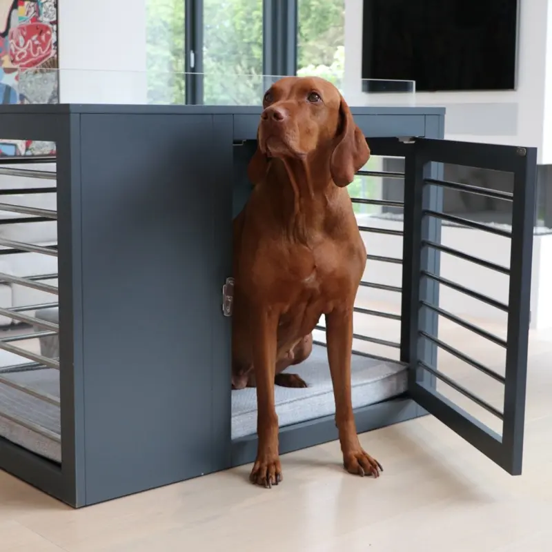 Moderno Dog Crate in Grey(Direct Ship)