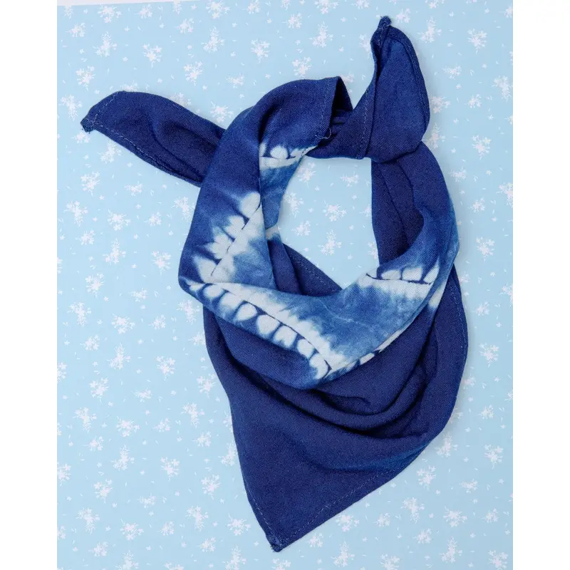 Alma De Ail Dog Bandana in Blue Tie-Dye (FINAL SALE)