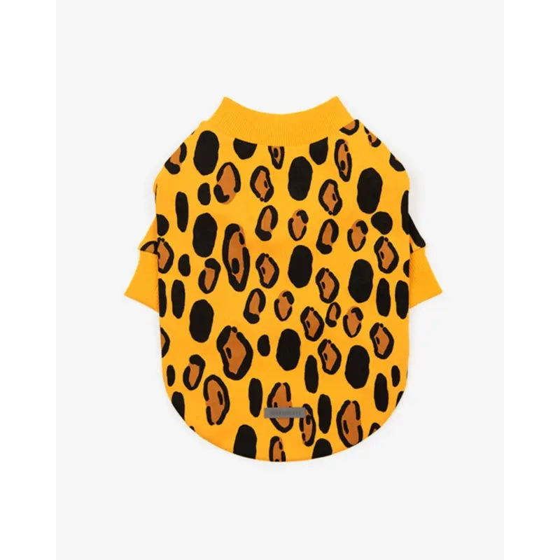 Animal Print Dog Sweatshirt in Yellow (FINAL SALE)