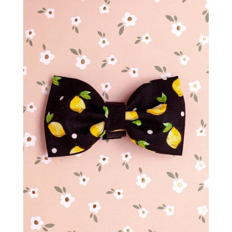 Dog Bow Tie w/ Lemons (Made in the USA) (FINAL SALE)