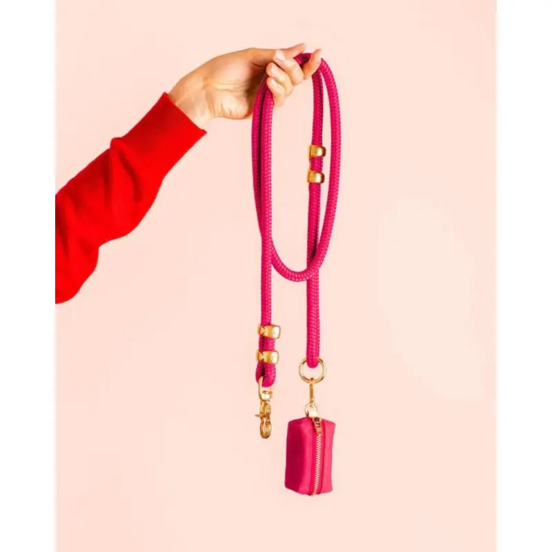 Hot Pink Marine Rope Dog Leash (Made in the USA)