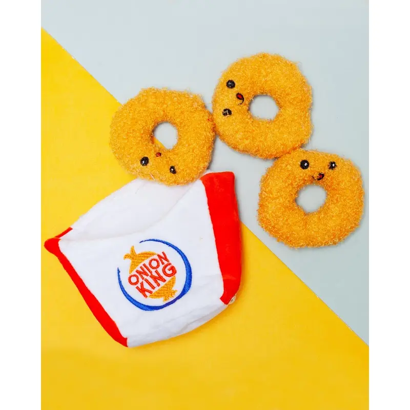 Onion King Interactive Crinkle Dog Toy