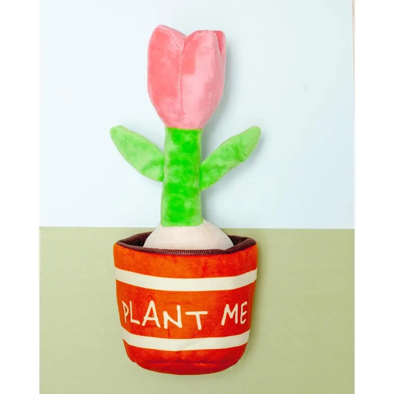 Potted Tulip 2-in-1 Squeaky Dog Toy