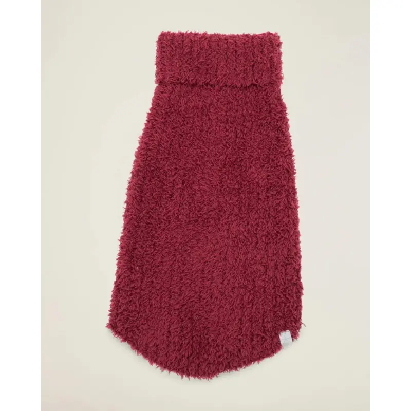 CozyChic Cranberry Ribbed Dog Sweater (FINAL SALE)