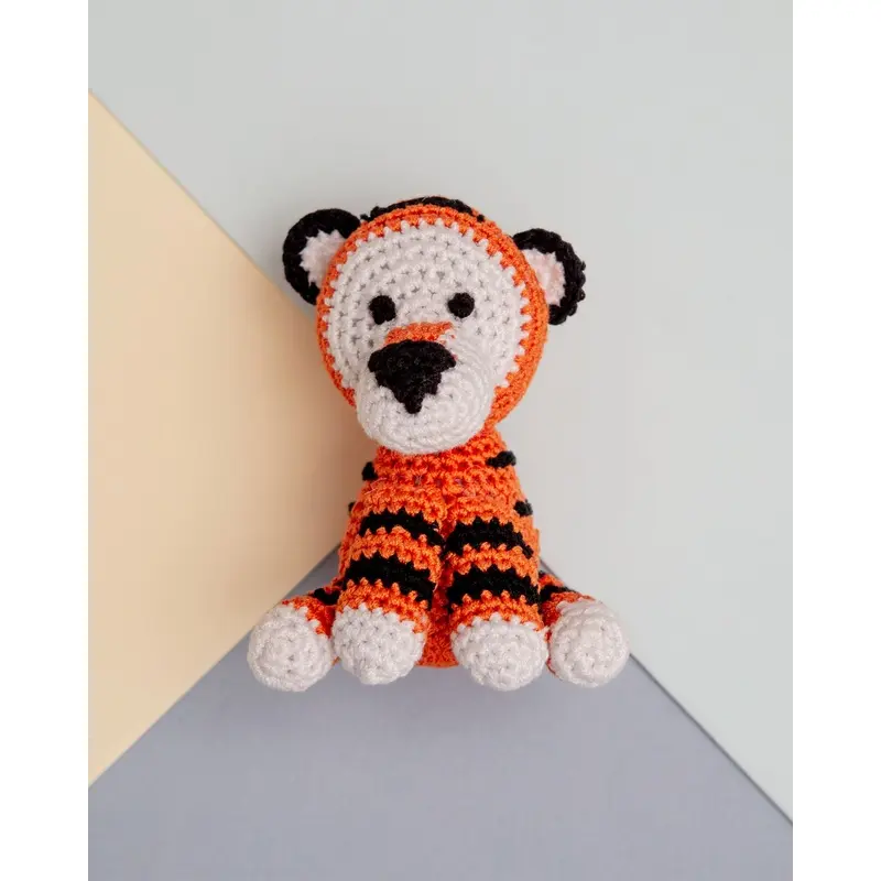 Tiny Tiger Squeaky Knit Dog Toy