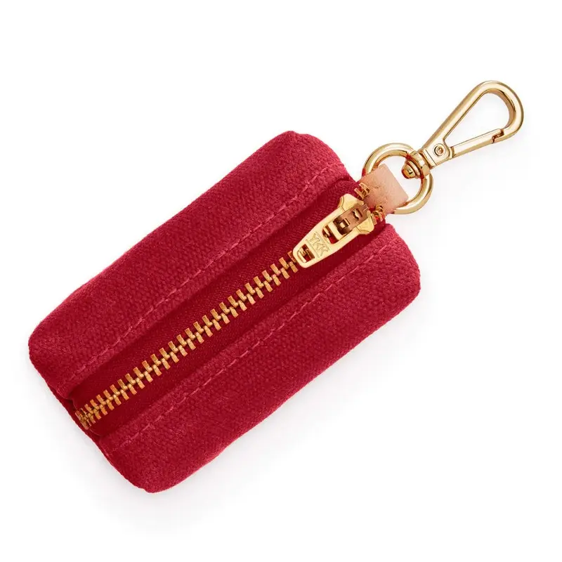 Wine Waxed Canvas Waste Bag Dispenser (Made in the USA) (FINAL SALE)