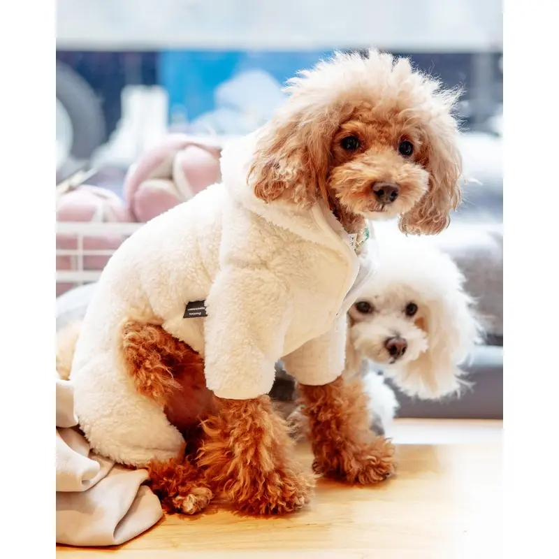 Boa Fleece Onesie in Cream (Dog & Co. Exclusive) (FINAL SALE)