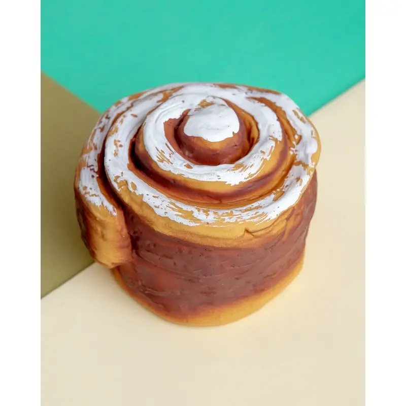 Cinnamon Roll Latex Squeaky Dog Toy (FINAL SALE)