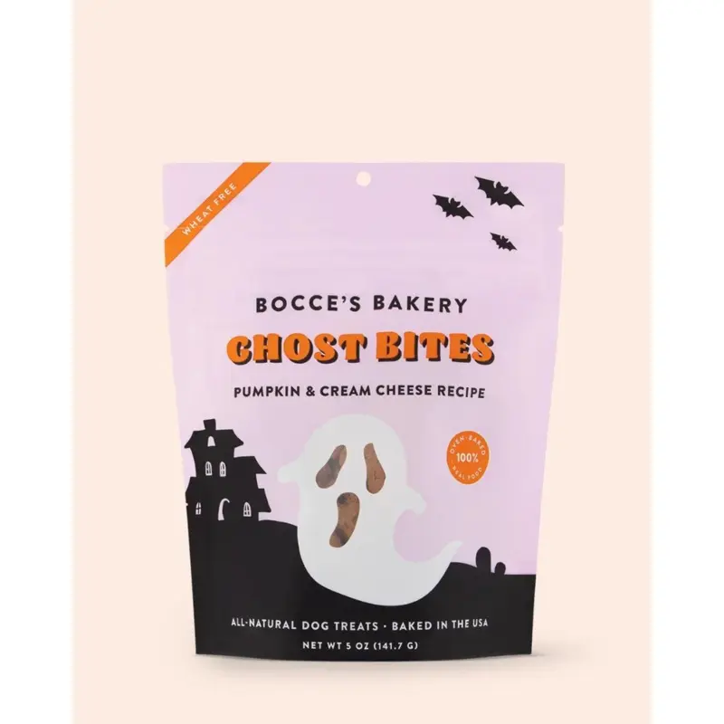 Pumpkin & Cream Cheese Ghost Bites Dog Biscuits