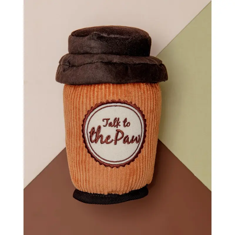 Pup Cup Caf Detachable Squeaky Dog Toy (FINAL SALE)