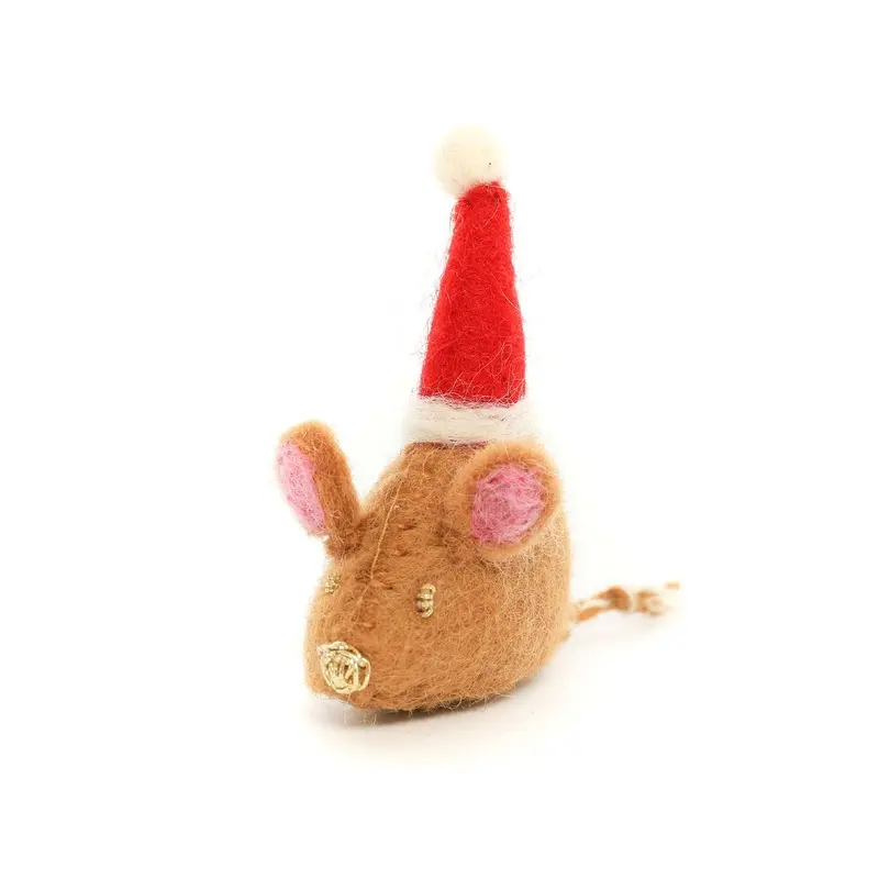 Santa Mouse Holiday Cat Toy
