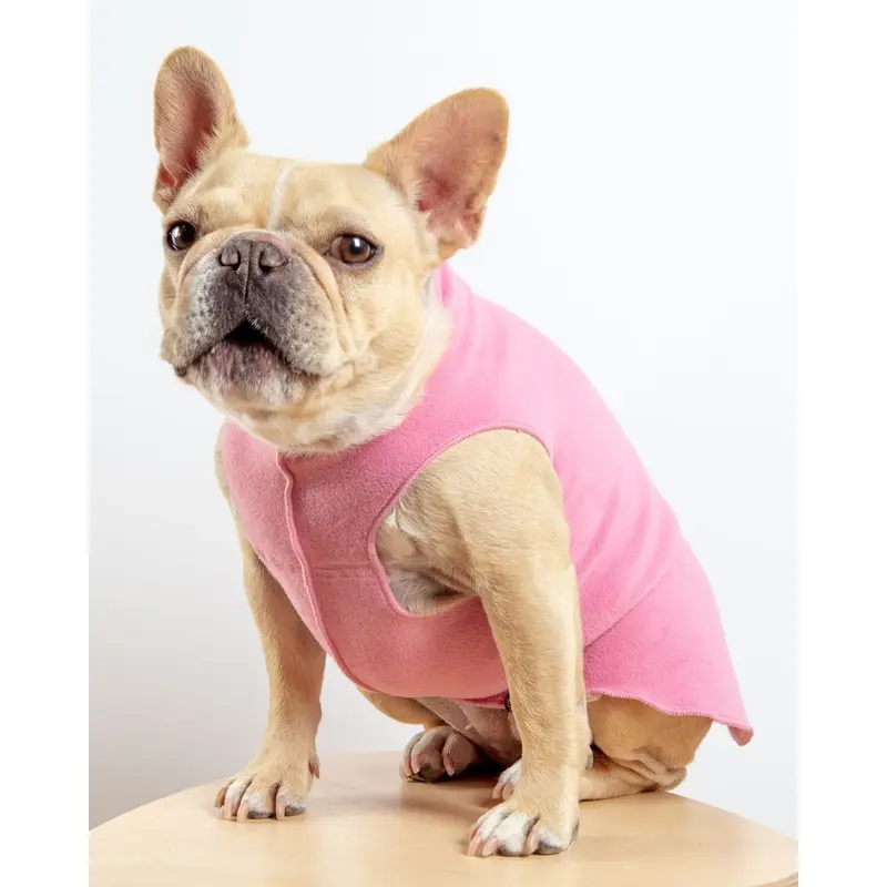 Stretch Fleece Pullover in Rose Pink