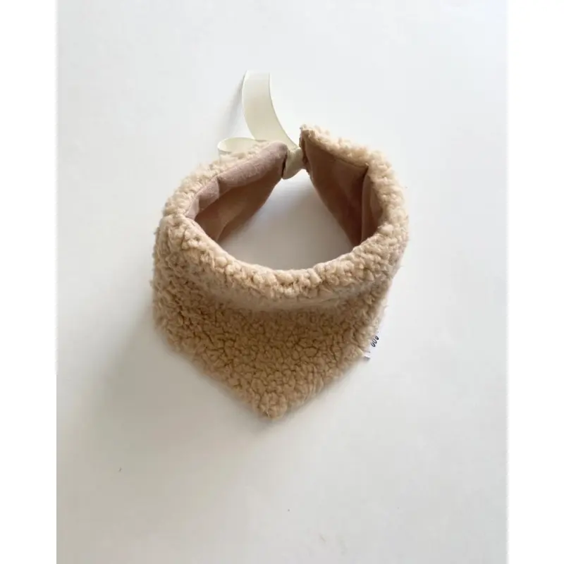 Teddy Dog Bandana in Tan (Made in the USA) (CLEARANCE)