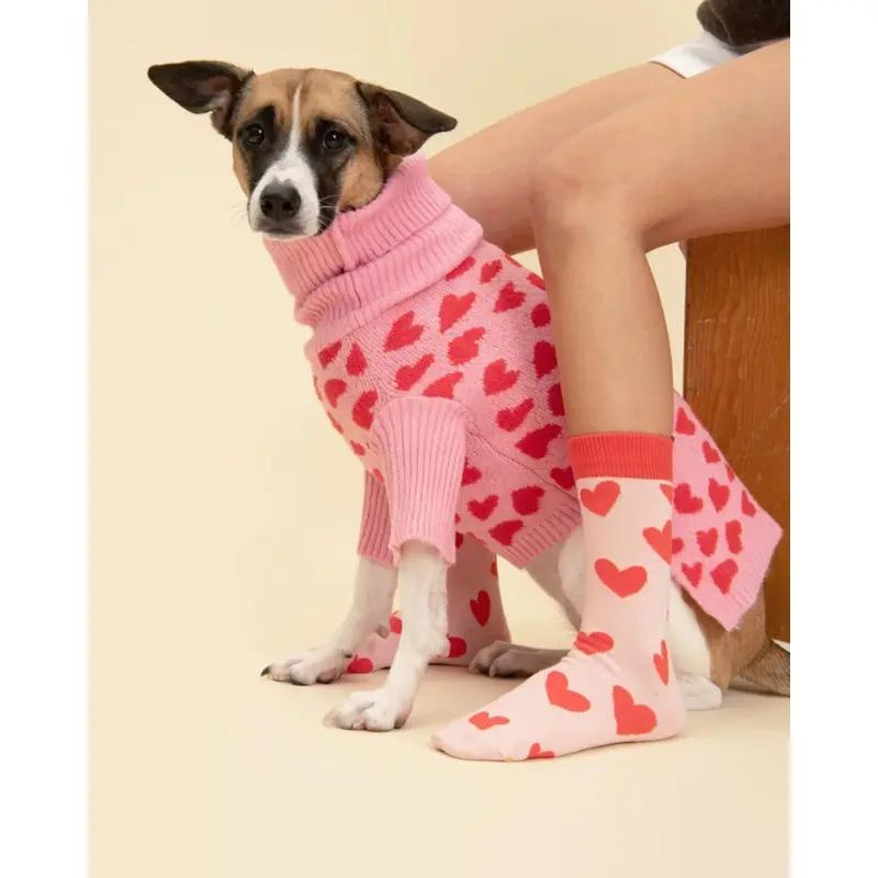 The Love Sweater Matching Human Socks