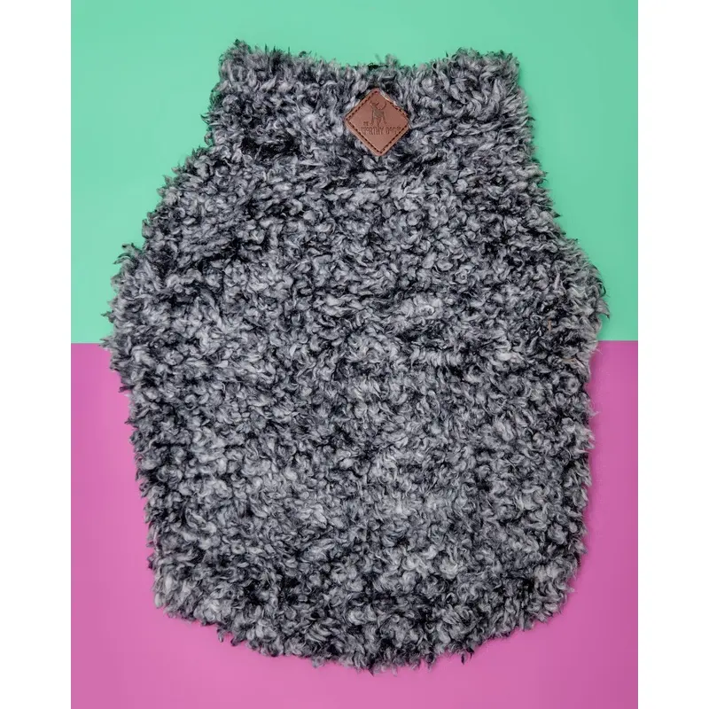 Wubby Quarter-Zip Dog Fleece in Black (FINAL SALE)