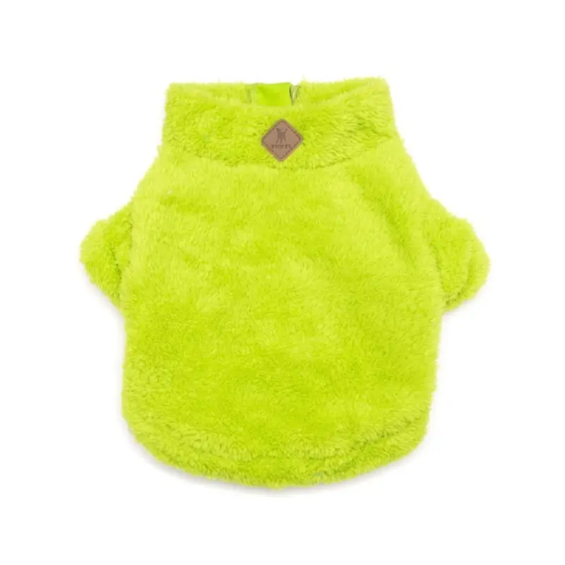 Wubby Quarter-Zip Dog Fleece in Tennis Ball (FINAL SALE)