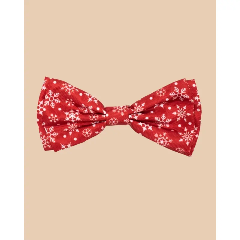 Dignified Dog Bow Tie in Let it Snowflake