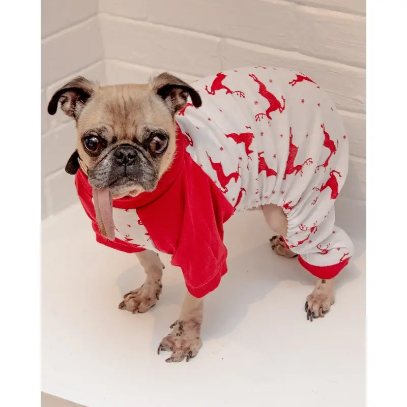 Prancing Reindeers Howliday Pet Pajamas (FINAL SALE)