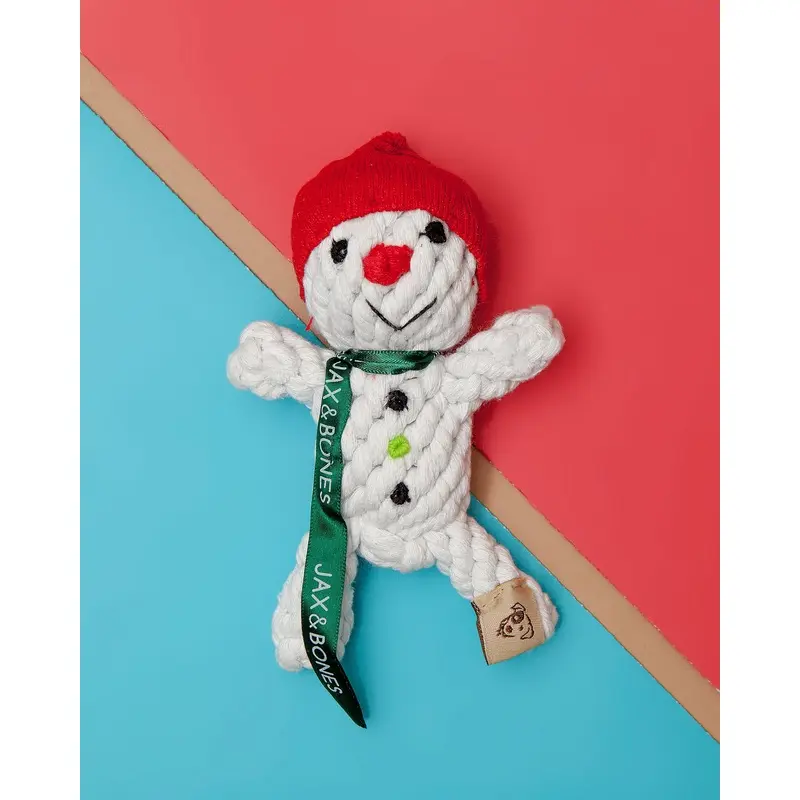 Snowman Rope Dog Toy