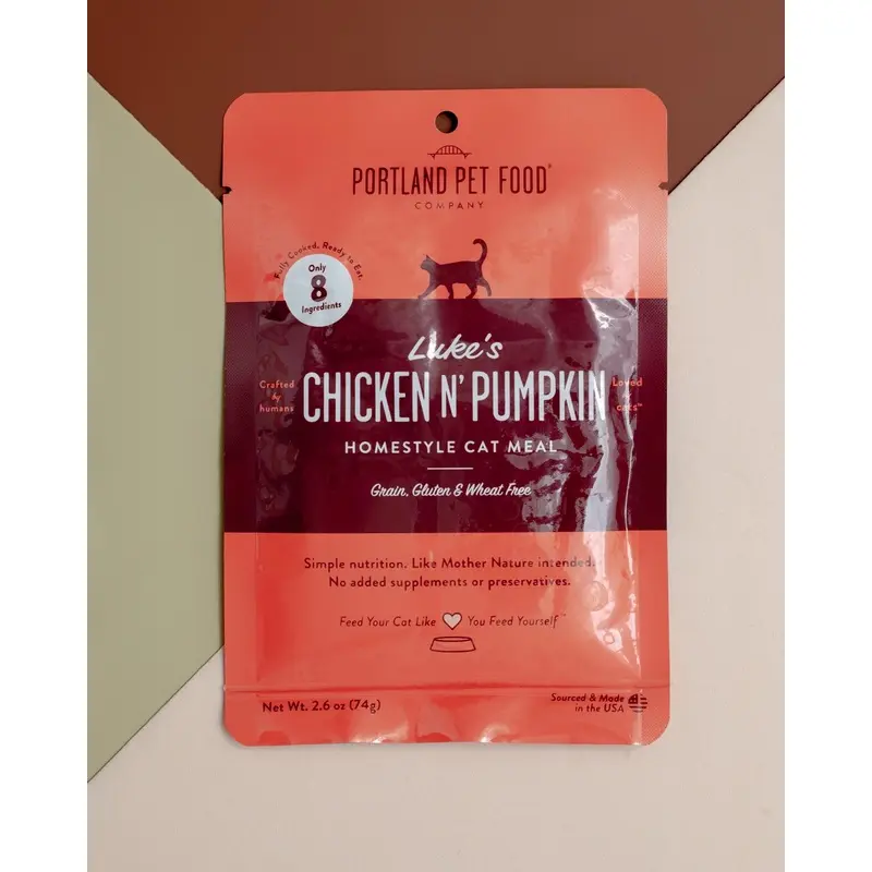 Luke's Chicken N' Pumpkin Cat Meal Pouch