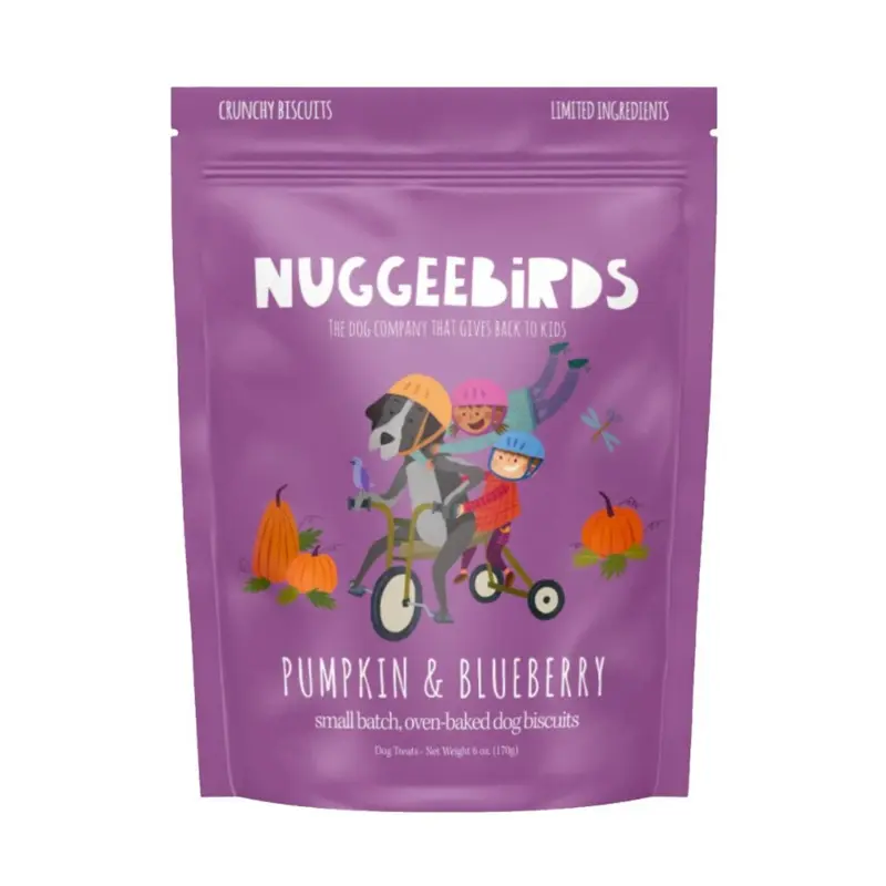 Pumpkin & Blueberry Crunchy Dog Biscuits (Made in the USA)