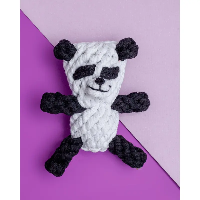 Tumbles the Panda Rope Dog Toy
