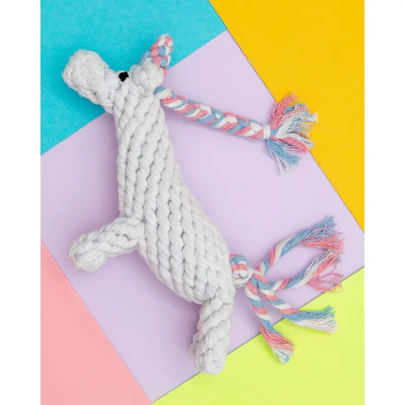 Unicorn Rope Dog Toy