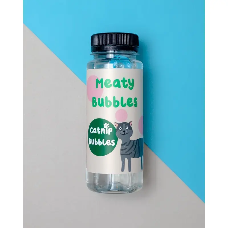 Catnip Flavored Cat Bubbles (Vegan Friendly, Gluten Free & Halal Safe)