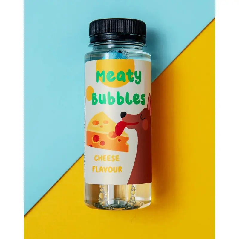 Cheese Flavored Dog Bubbles (Vegan, Gluten Free and Halal Safe!)