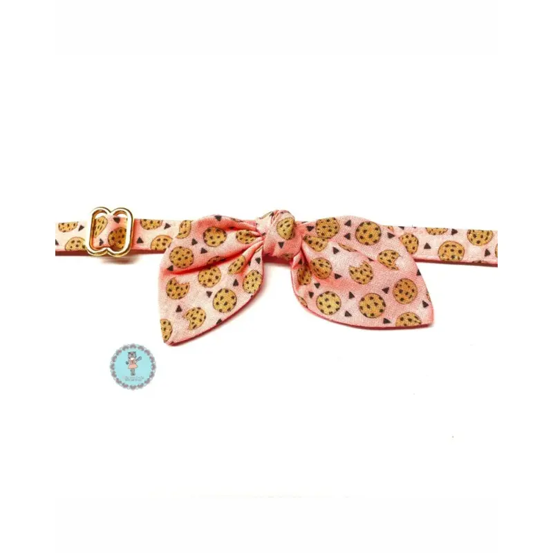 Cookies Cat Collar and Bowtie Set in Pink (Made in the USA)