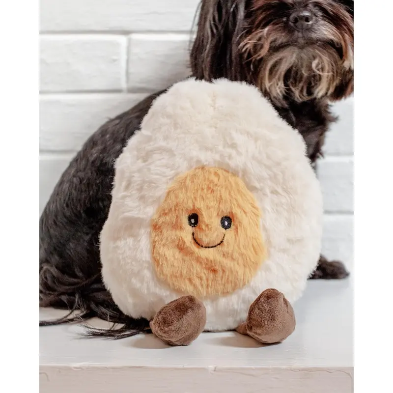MY BFF Egg Plush Dog Toy In Ivory (FINAL SALE)