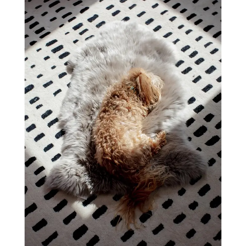 Natural Sheepskin Pet Throw in Chateau Grey (25"x37")
