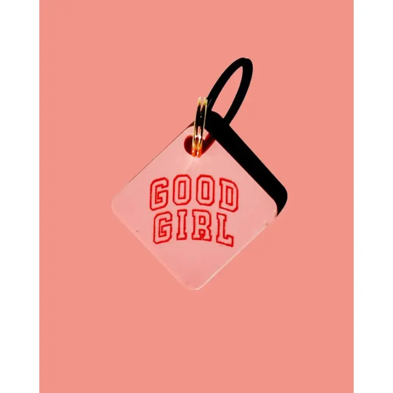 Good Girl Acrylic Pet Tag