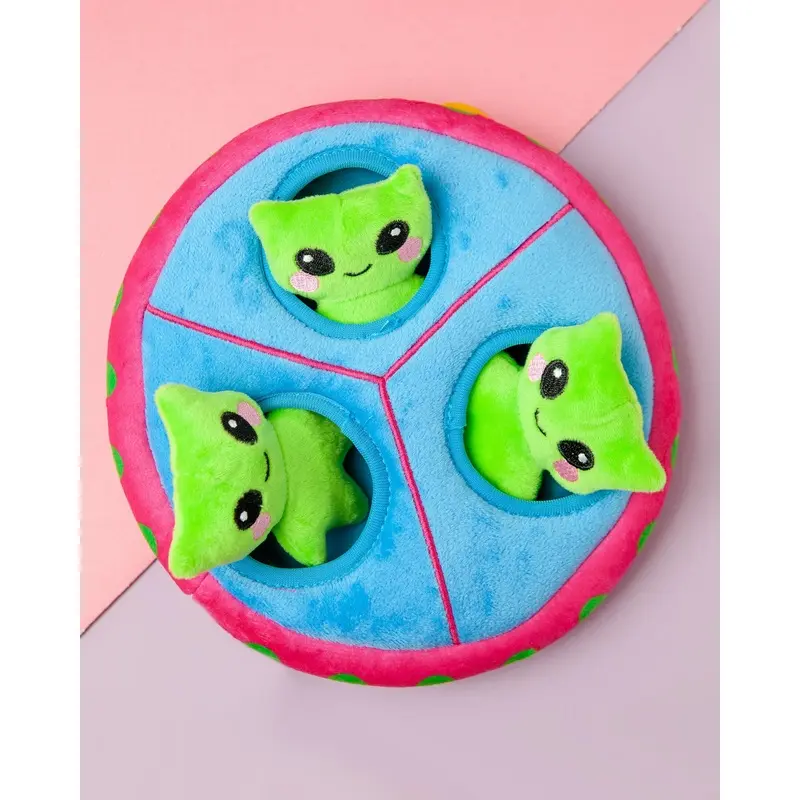 Space Paws UFO Interactive Plush Dog Toy