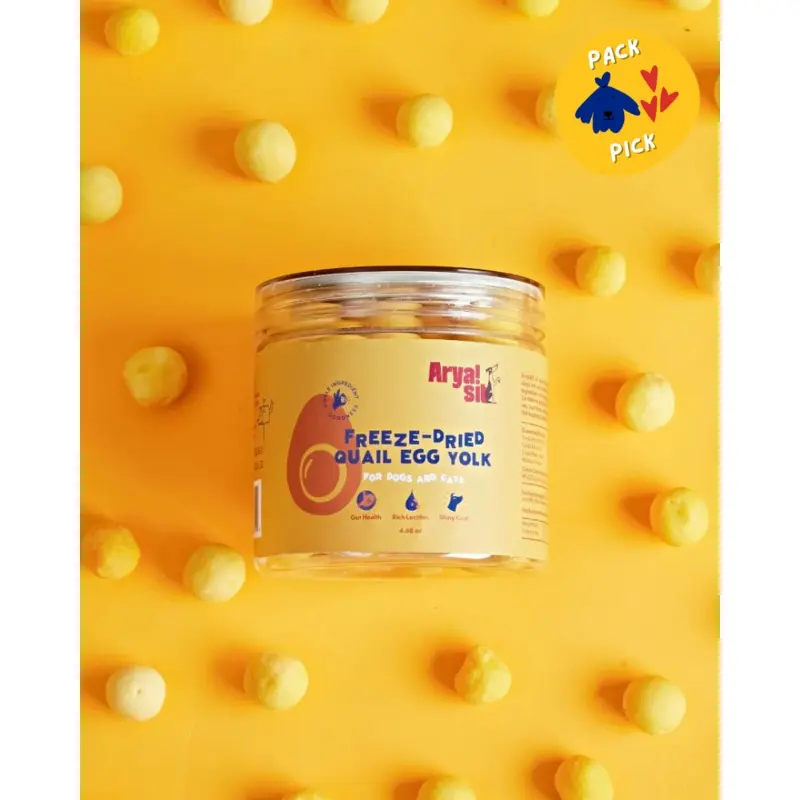 Freeze-Dried Quail Egg Yolk Treat for Dogs & Cats