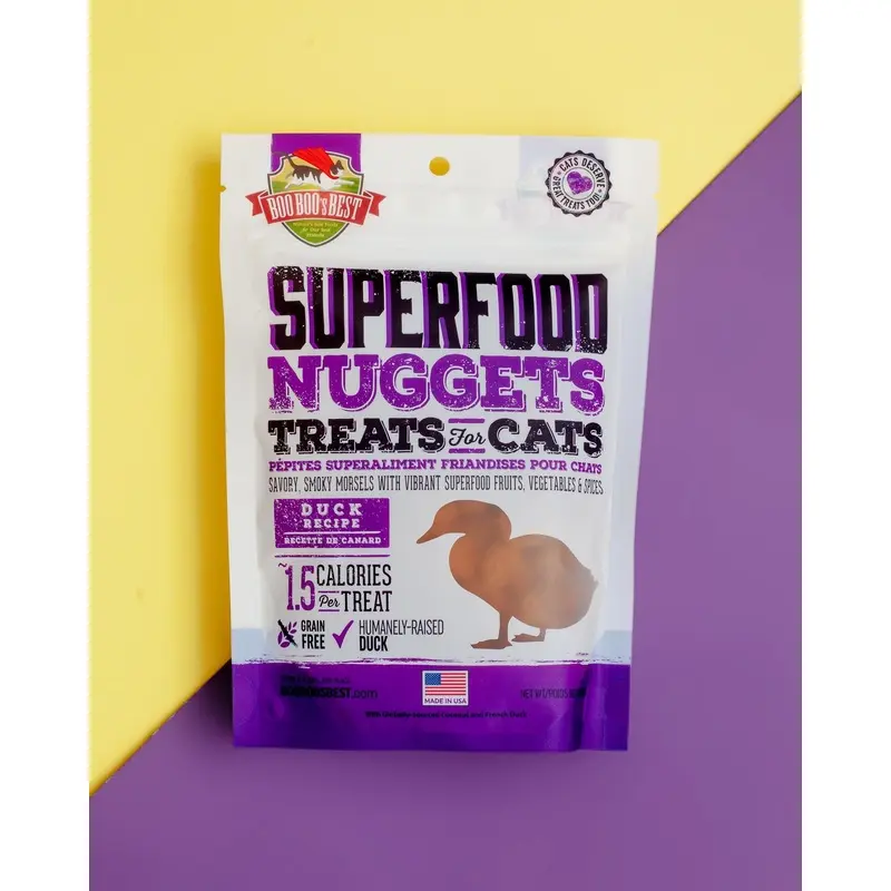 Duck Superfood Nuggets Cat Treats (Made in the USA)