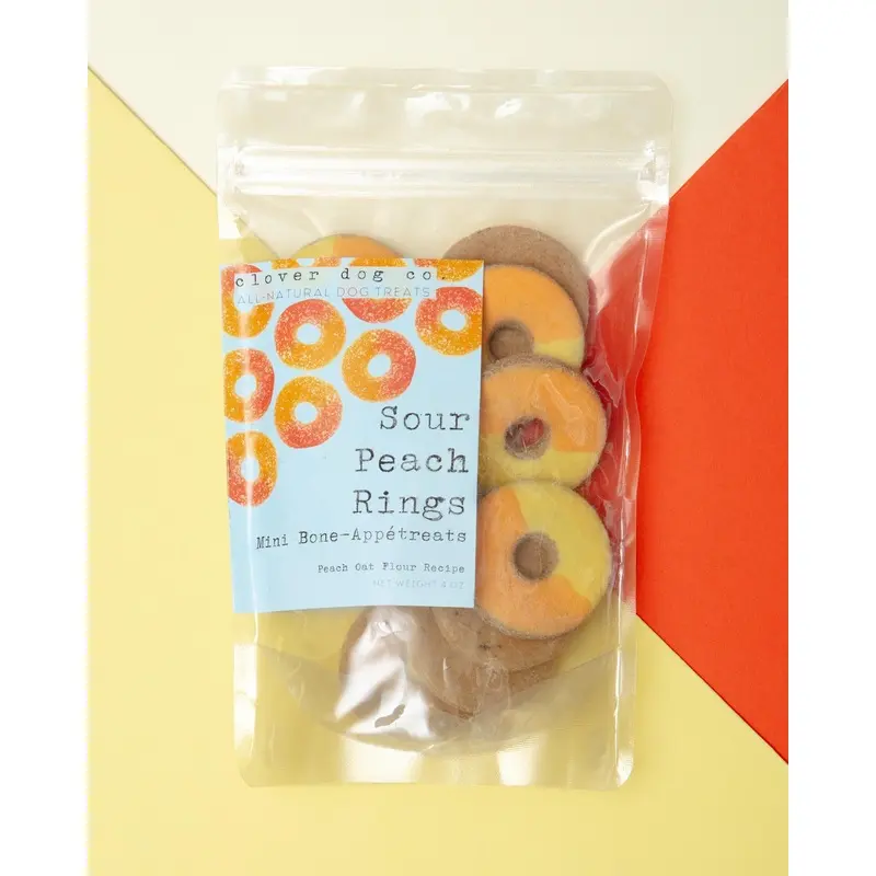 Gummy Peach Ring Dog Biscuits (FINAL SALE)