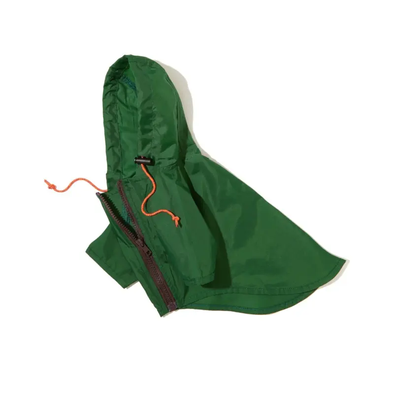 Nylon Dog Rainbreaker in Green
