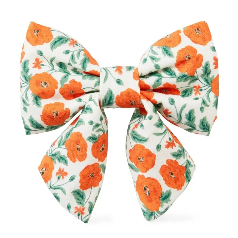 Poppies Lady Dog Bow (Made in the USA) (FINAL SALE)