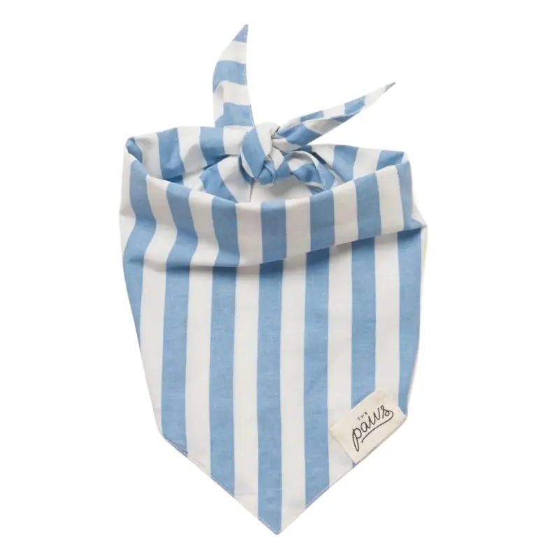 Cabana Blue Stripe Dog Bandana (CLEARANCE)
