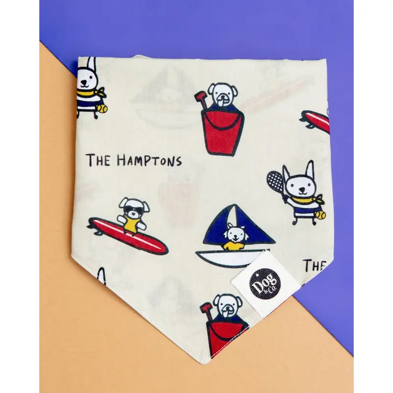 I Heart the Hamptons Dog Bandana (Dog & Co. Exclusive)