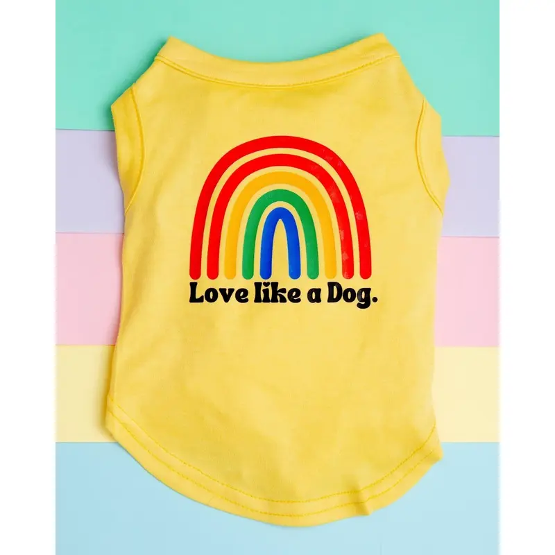 Love Like a Dog Rainbow Tank Top (CLEARANCE)