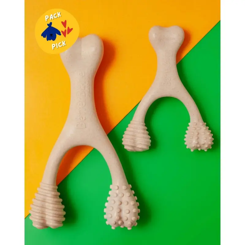 TOUGH All Natural Eco-Friendly Dog Chew Toy (Beef Flavor - Hard)